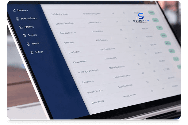 Sorex Ledger Mockup screenshot
